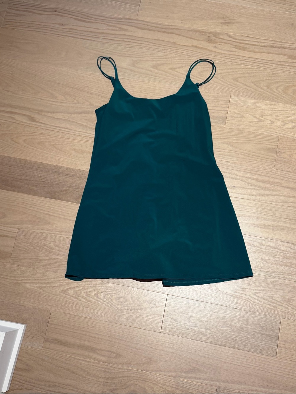 Abercrombie & Fitch Teal Athletic Mini Dress with short Double Spaghetti Straps